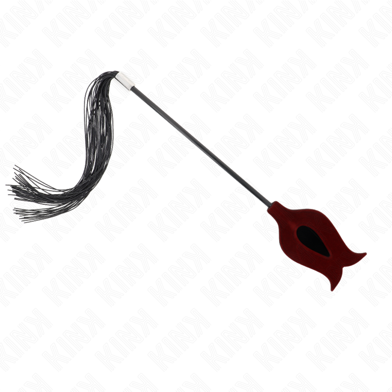 Kink - Látigo De Borla De Silicona Con Forma De Rosa 45 Cm