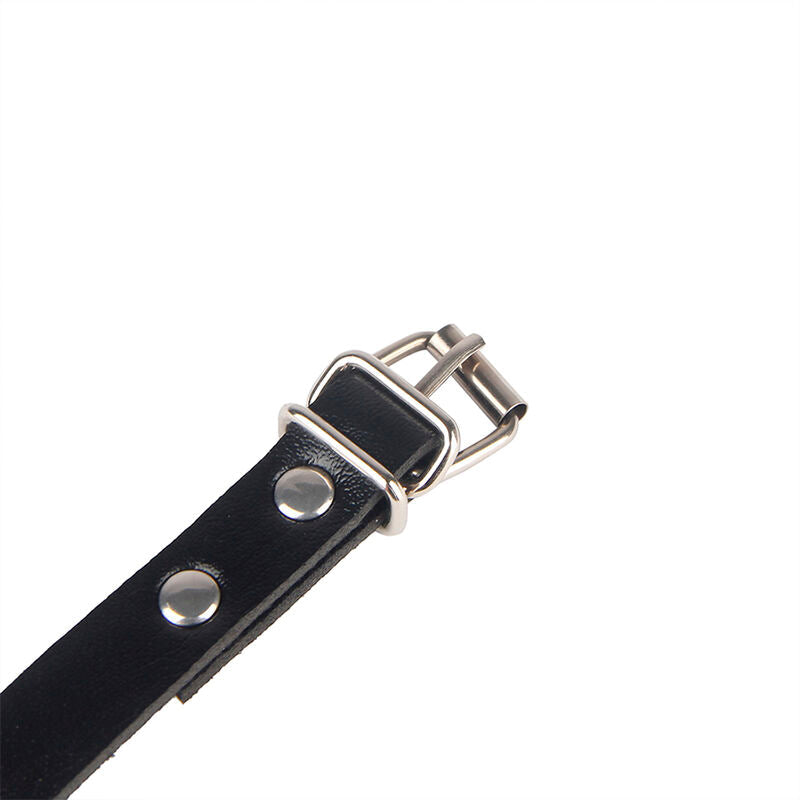 Subblime - 953690 Esposas Con Cinturón Bondage Negro Talla Única