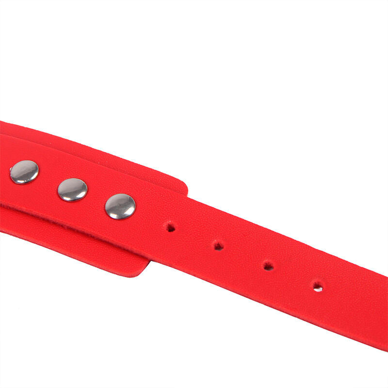 Subblime - 953706 Esposas Con Cinturón Bondage Rojo Talla Única