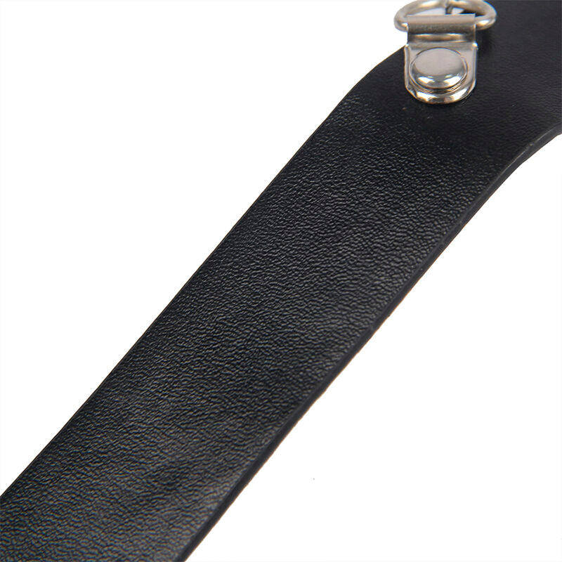 Subblime - 953720 Pinzas Para El Pecho Con Correa De Cuero Bondage Negro Talla Única