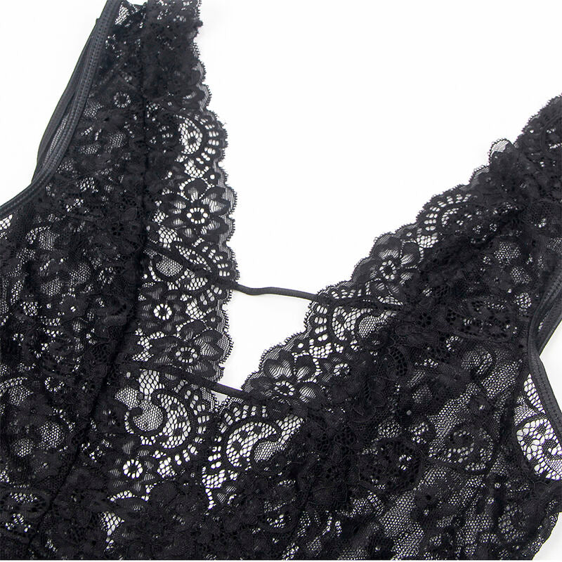 Subblime - 954383 Body Sexy Con Ligueros Negro S/m