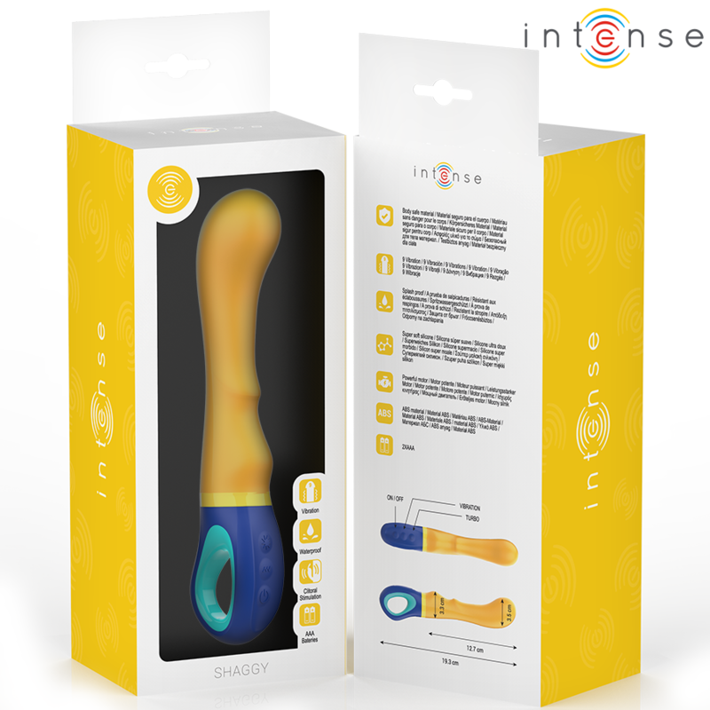 Intense - Shaggy Vibrador Punto-g Amarillo