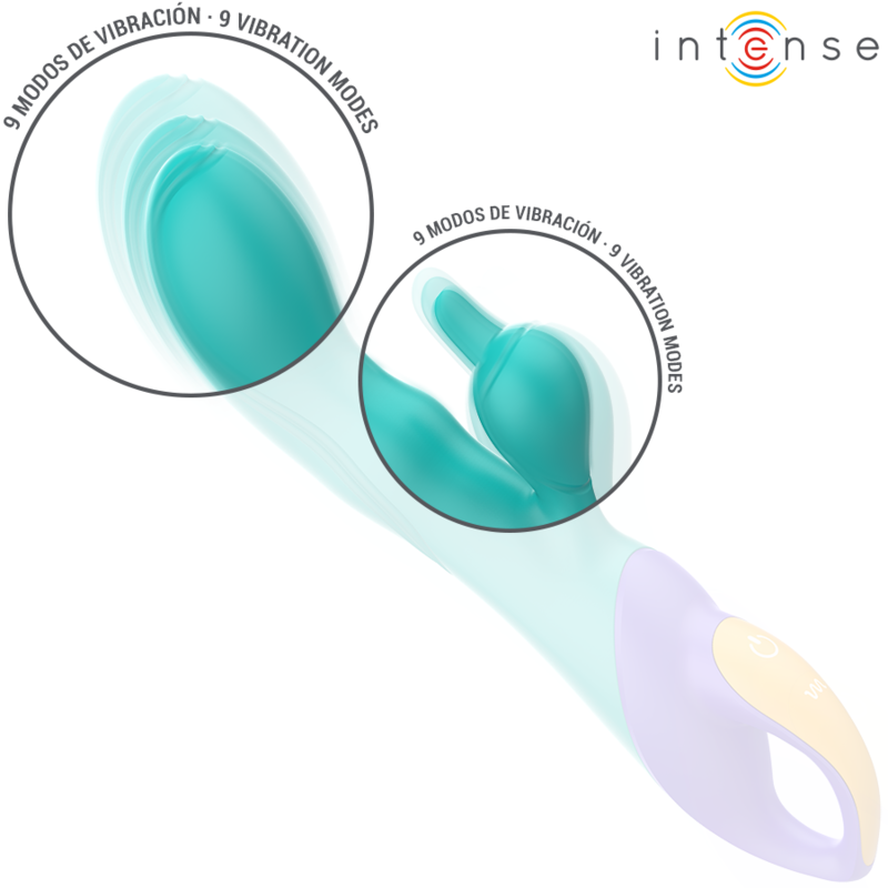 Intense - Fred Vibrador Recargable Rabbit Azul
