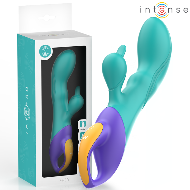 Intense - Fred Vibrador Recargable Rabbit Azul