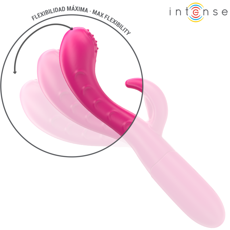 Intense - Amara Vibrador Con Lengua Estimuladora 10 Vibraciones Rosa