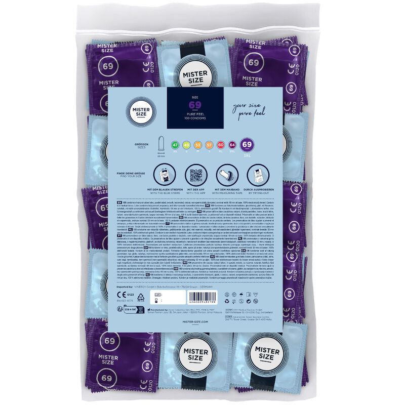 Mister Size - Preservativos Talla Xxxl 69 Mm (100 Unidades)