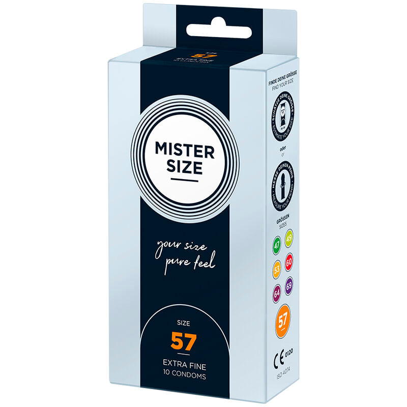 Mister Size - Preservativos Talla L 57 Mm (10 Unidades)
