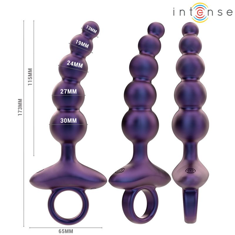 Intense - Tito Plug Anal Vibrador Modelo 3 Control Remoto