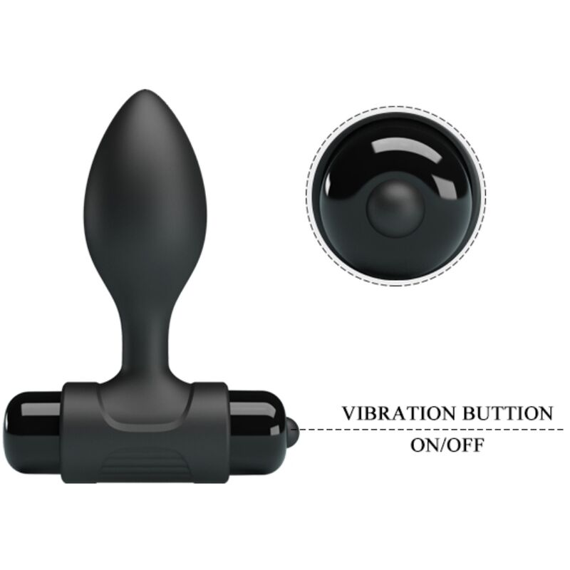 Pretty Love - Vibra Butt Plug Anal 10 Vibraciones Negro