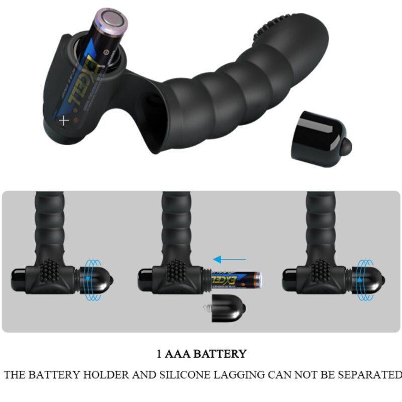 Pretty Love - Alexander Vibrador De Dedo 10 Vibraciones Negro