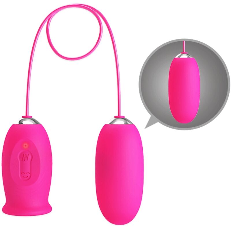 Pretty Love - Daisy Huevo Vibrador + Lengua Estimuladora De Clítoris Rosa