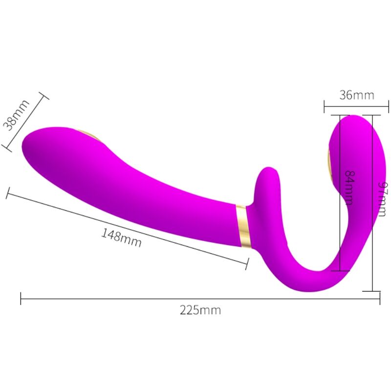 Thunderbird Vibrador Para Parejas Sin Arnés Con Control Remoto