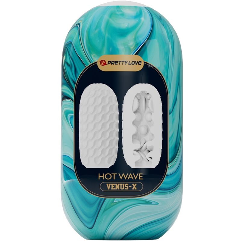 Pretty Love - Hot Wave Masturbador Masculino Silicona Blanco