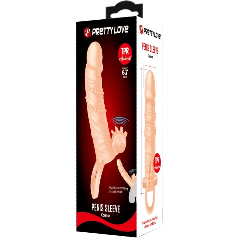 Pretty Love - Connor Funda Para Pene + Estimulador De Clítoris Natural