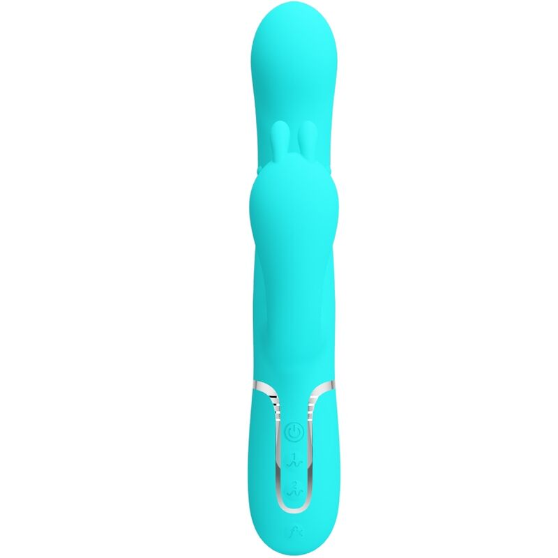 Pretty Love - Cammy Triple Vibrador Rabbit Multifunción 4 En 1 Azul