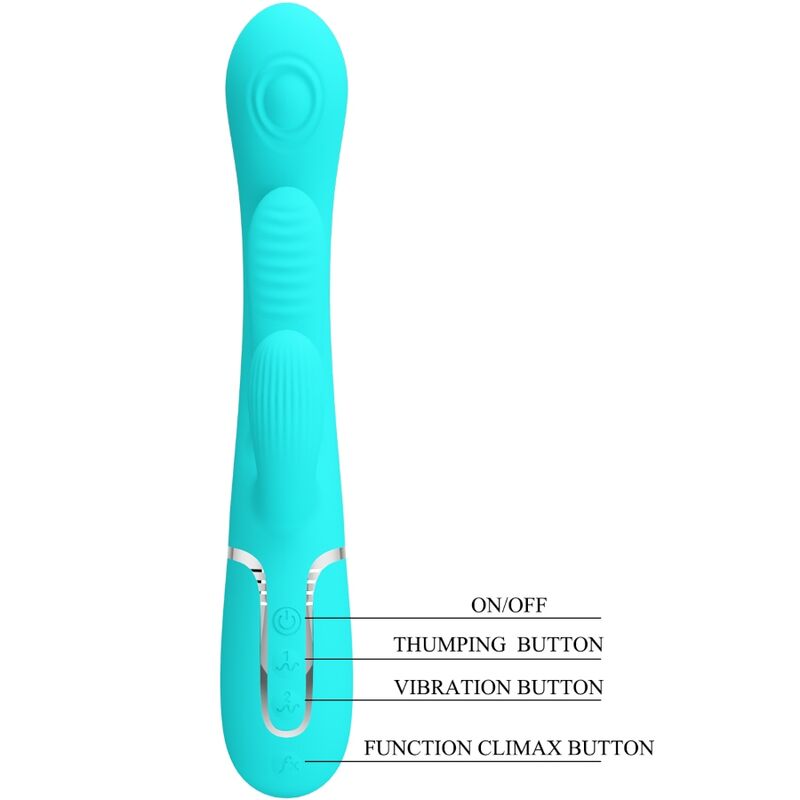 Pretty Love - Shania Triple Vibrador Rabbit Multifunción 3 En 1