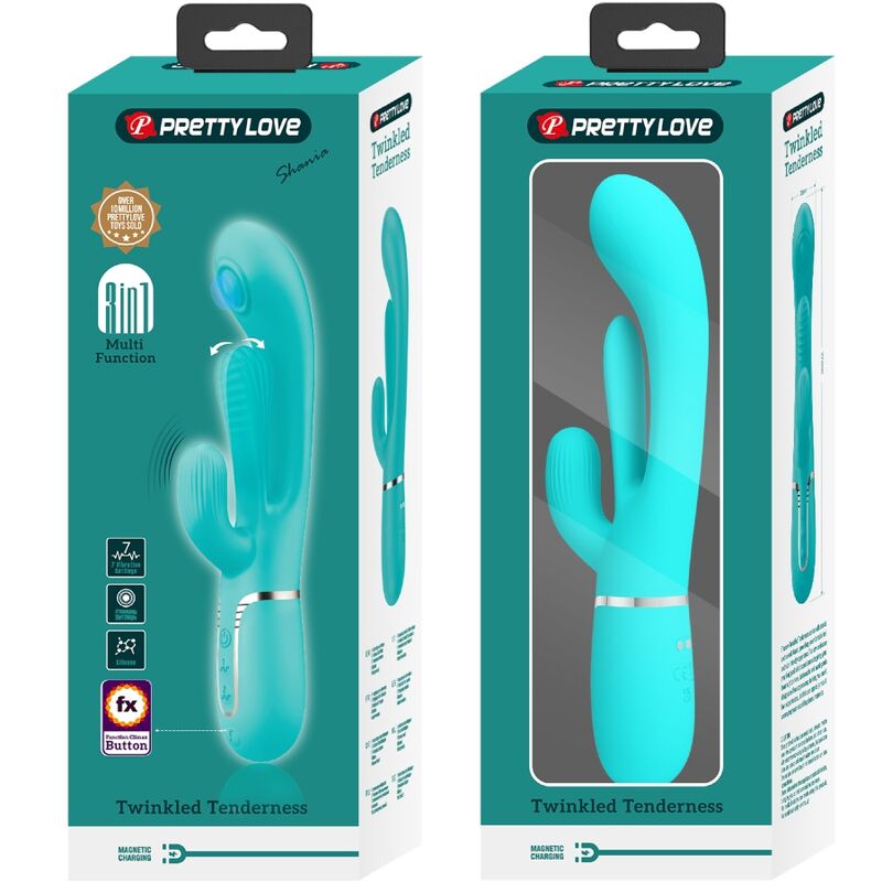 Pretty Love - Shania Triple Vibrador Rabbit Multifunción 3 En 1