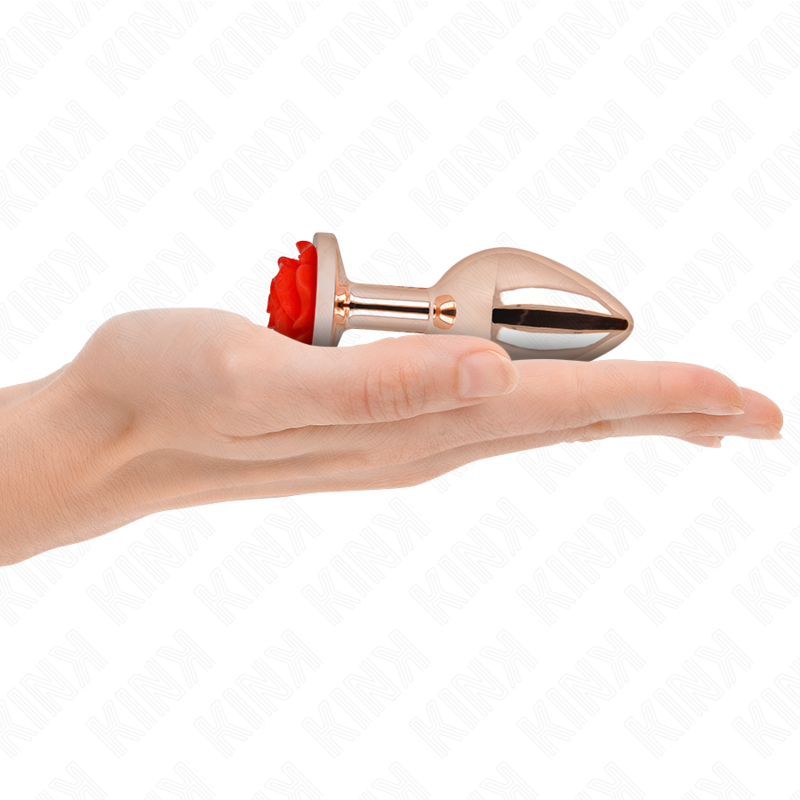 Kink - Plug Anal Oro Rosado Rosa Roja M
