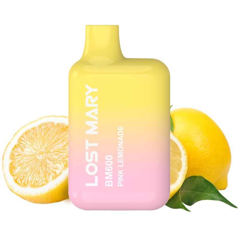 Lost Mary - Bm600 Vaper Nicotina 2% Desechable Sabor Limonada Rosa
