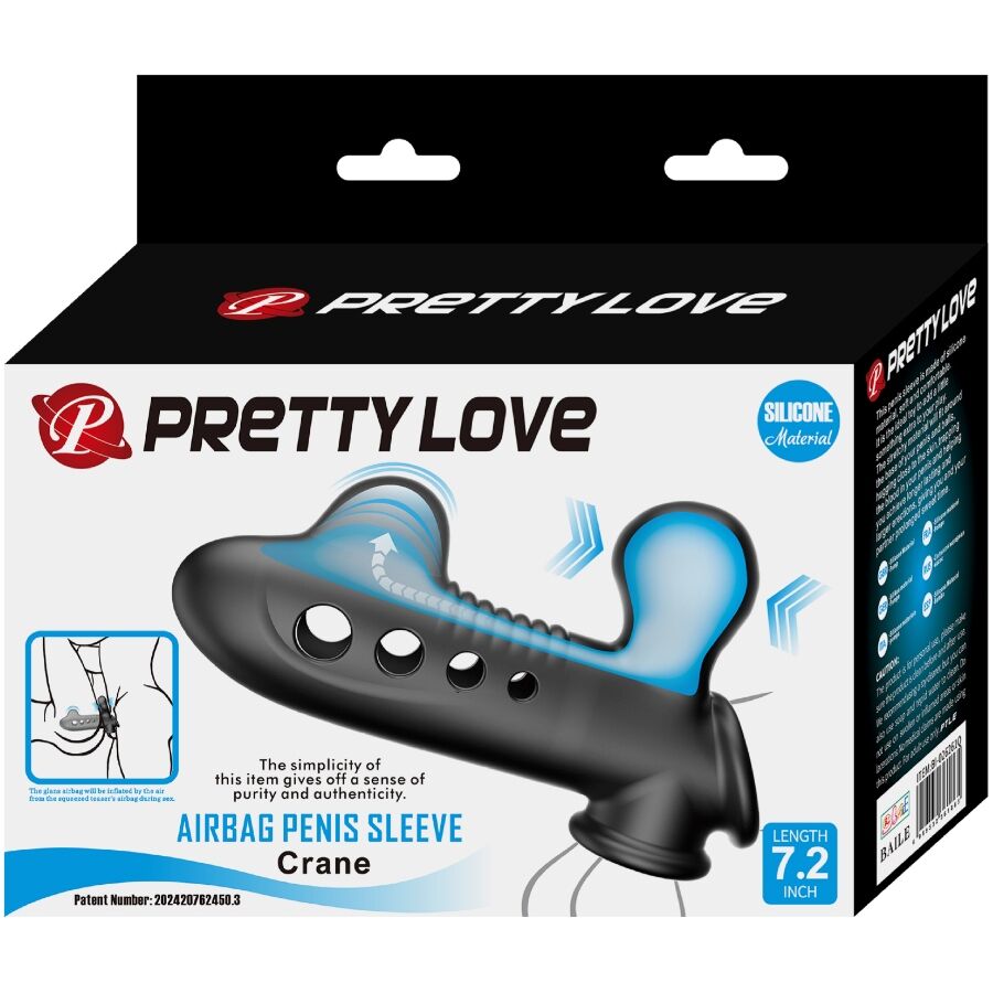 Pretty Love - Crane Funda Para Pene Con Airbag Negro