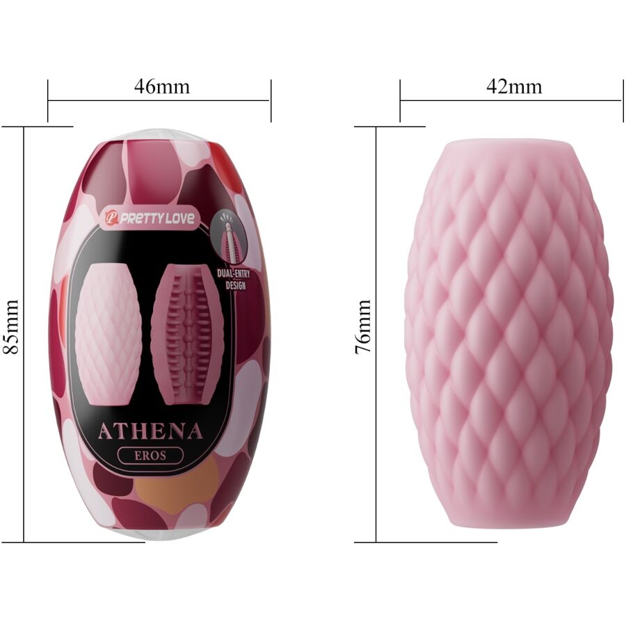 Pretty Love - Athena Eros Masturbador Masculino Silicona Rosa