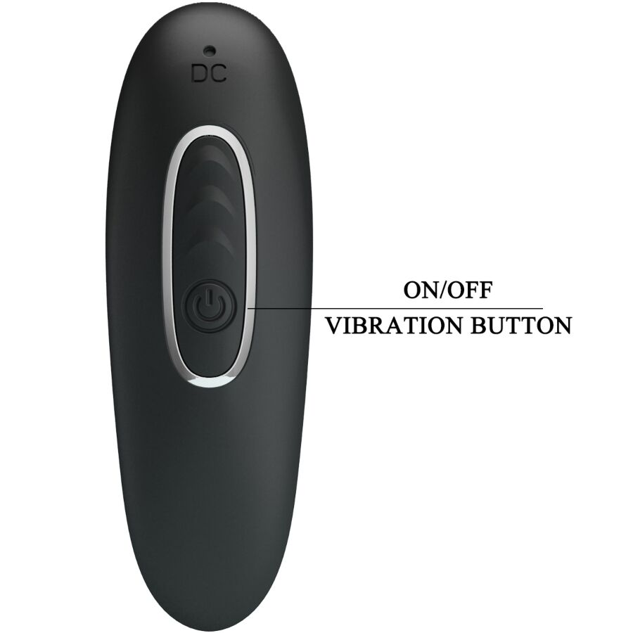Pretty Love - Corban Vibrador Anal 10 Vibraciones Negro