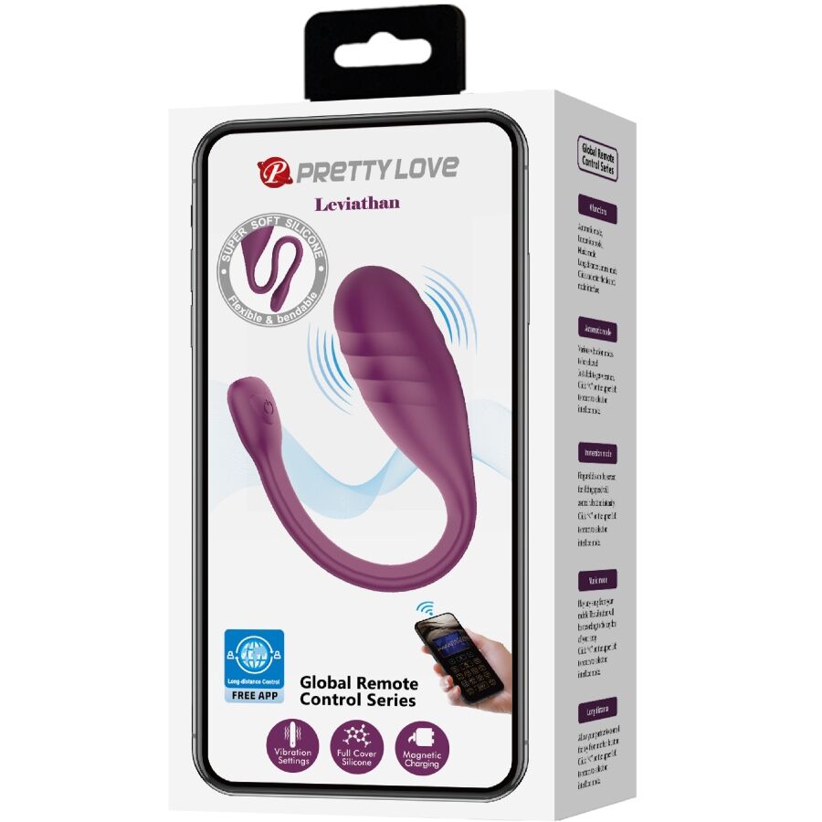 Pretty Love - Leviathan Vibrador Controlado Por App Morado