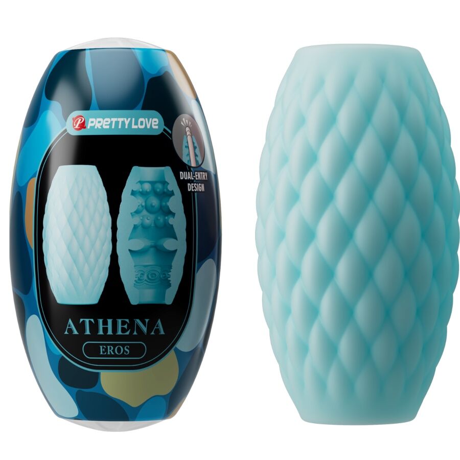 Pretty Love - Athena Eros Masturbador Masculino Silicona Celeste