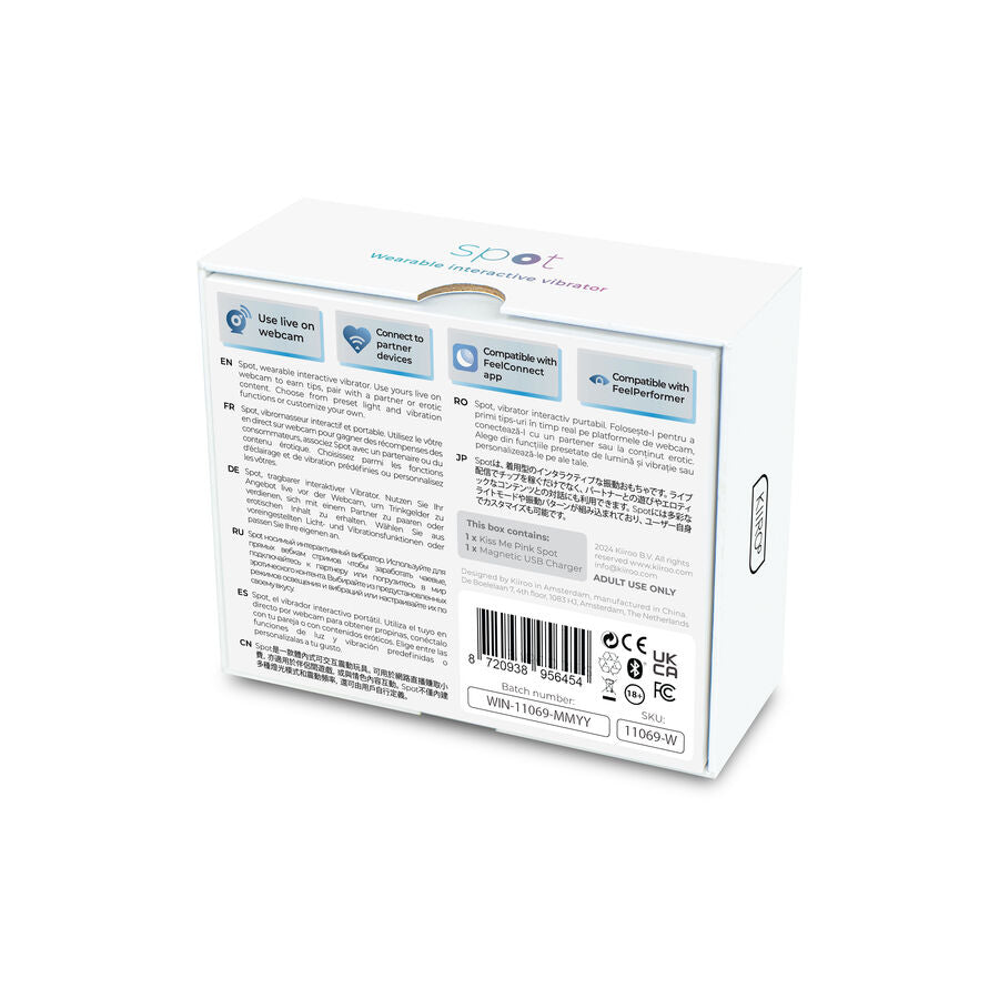 Kiiroo - Spot Kiss Me Vibrador Forma U Rosa