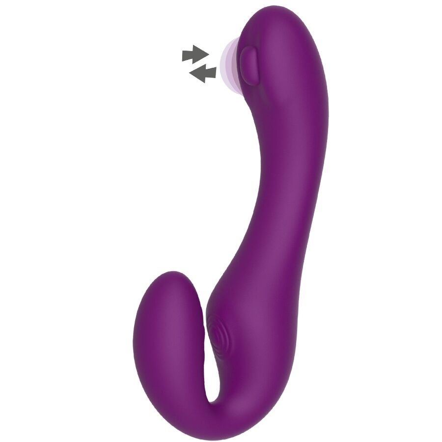 Strapless Vibrador De Pulsación Con Mando
