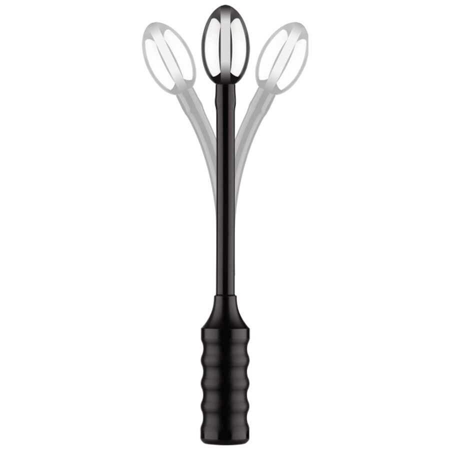 Electrastim Depth Charge Flexible Electro Probe Masajeador De Próstata Negro Metal, Silicio 1 Pieza(S)
