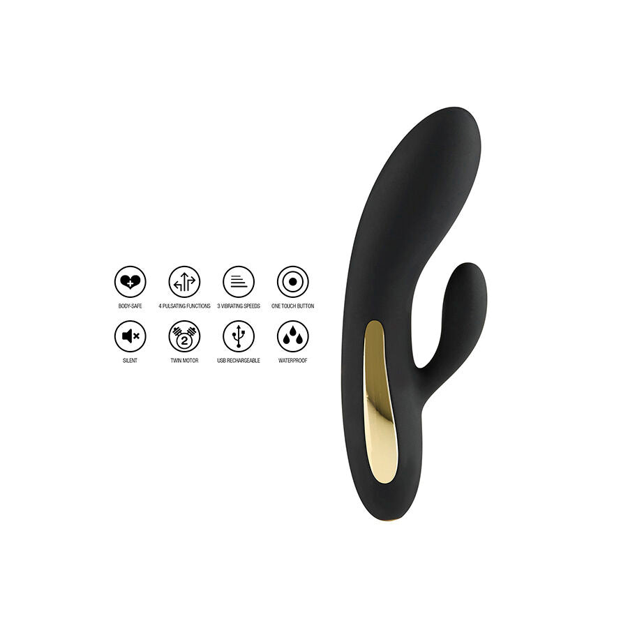 Toyjoy - Luz Spplendor Vibrador Rabbit Negro
