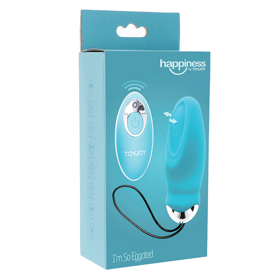 Toyjoy - Happiness Im So Eggcited Vibrador Con Control Remoto Azul