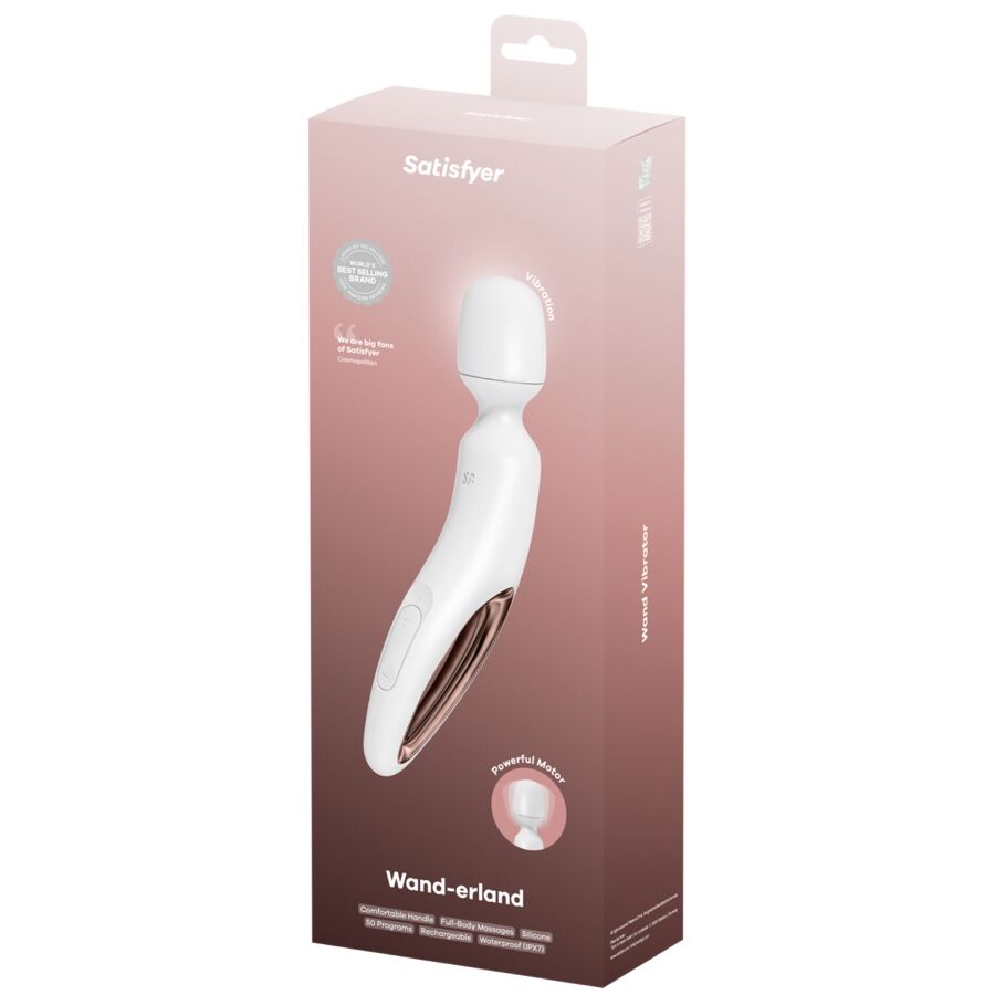 Wand-Erland Vibrador De Varita Blanco
