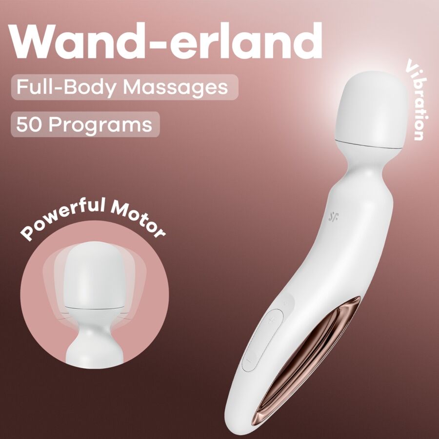 Wand-Erland Vibrador De Varita Blanco