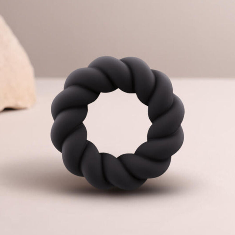 Rocks- Off - Twist Anillo Masturbador Silicona Negro