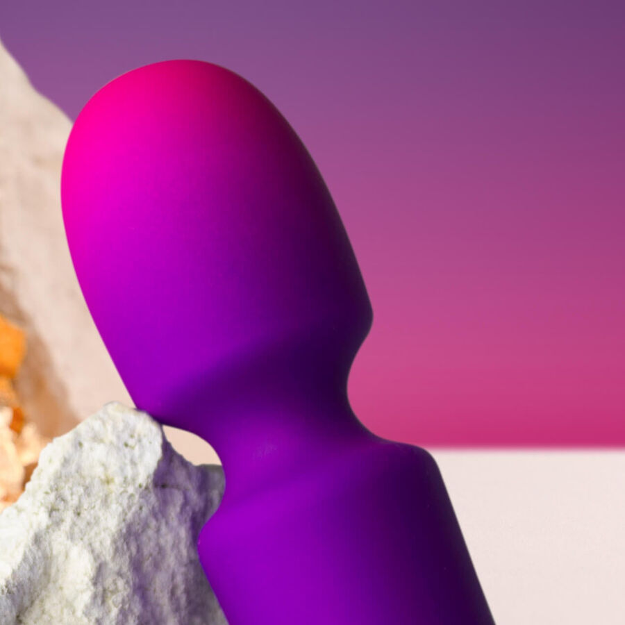 Rocks- Off - Glo- Girl Vibrador Wand Mini Morado