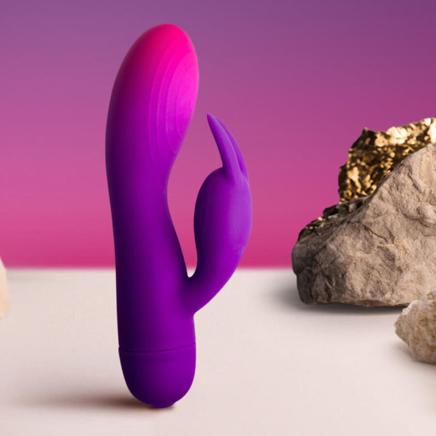 Rocks- Off - Glo- Girl Vibrador Rabbit Morado