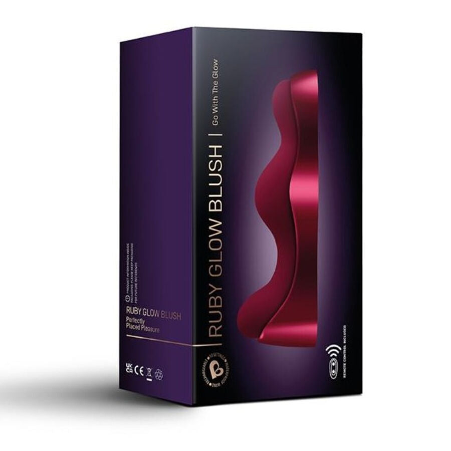 Vibrador Del Punto G Varita Wand Ruby Glow Blush Rojo