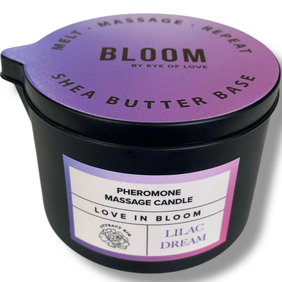 Eye Of Love - Bloom Vela De Masaje Índica Lilac Dream 150 Ml