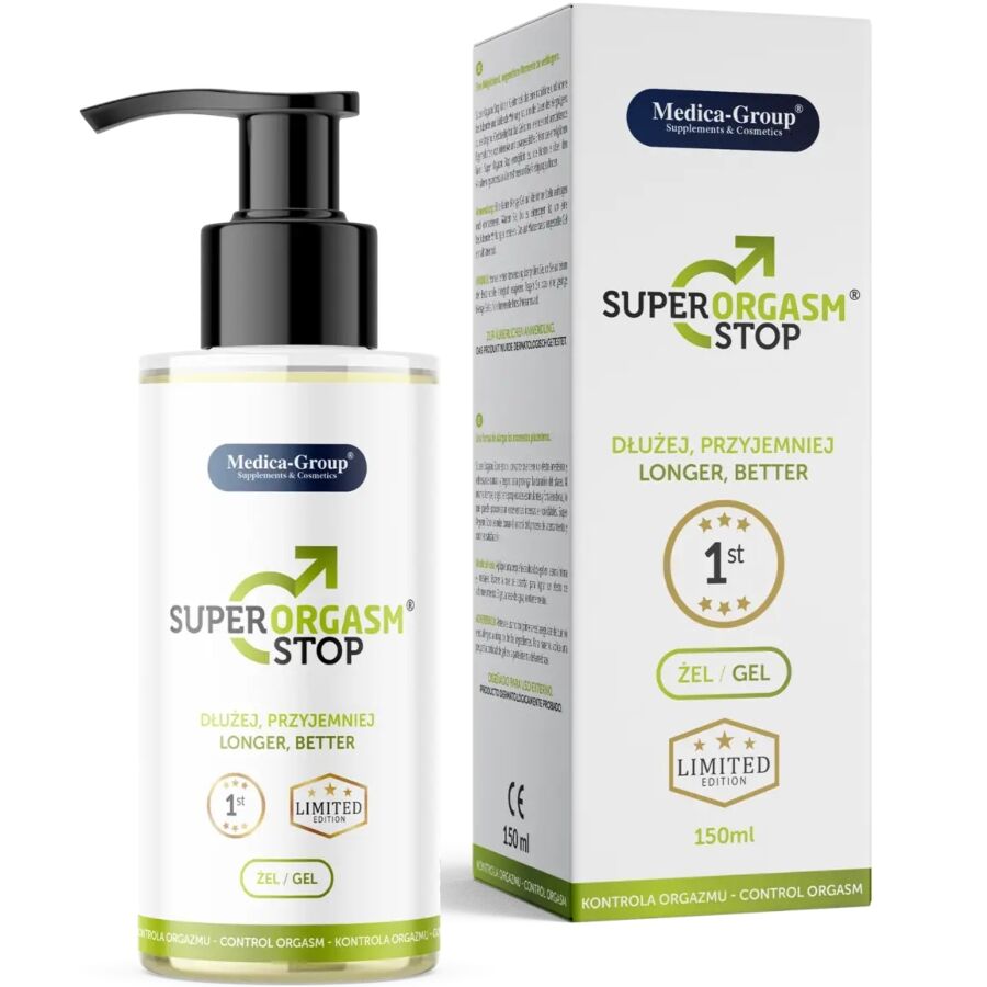 Medica Group - Super Orgasm Stop Gel Intimo Para Hombre 150 Ml