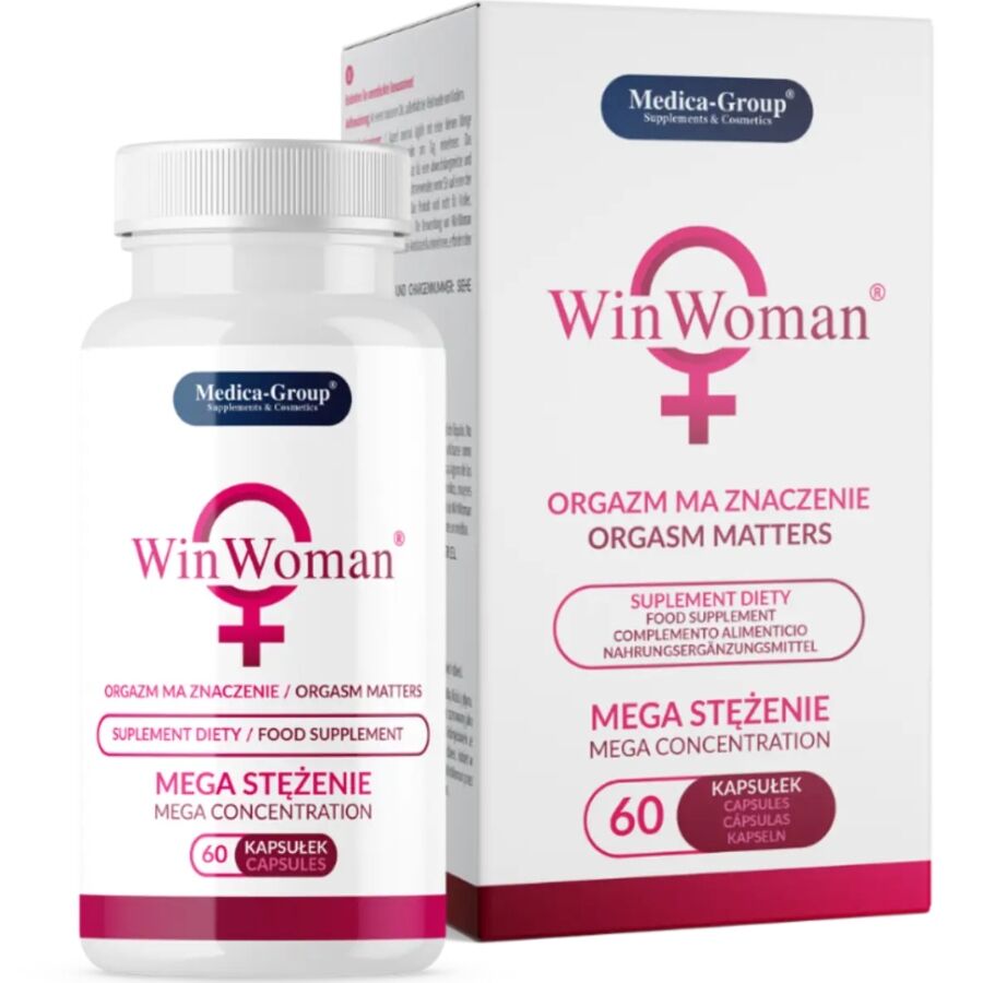 Medica Group - Win Woman Aumento Líbido Femenino 60 Cápsulas