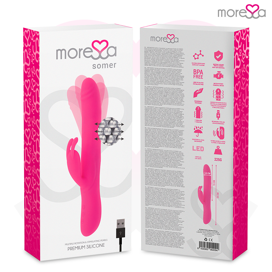Moressa - Somer Rotador Perlado Y Potente Vibracion Premium Silicone