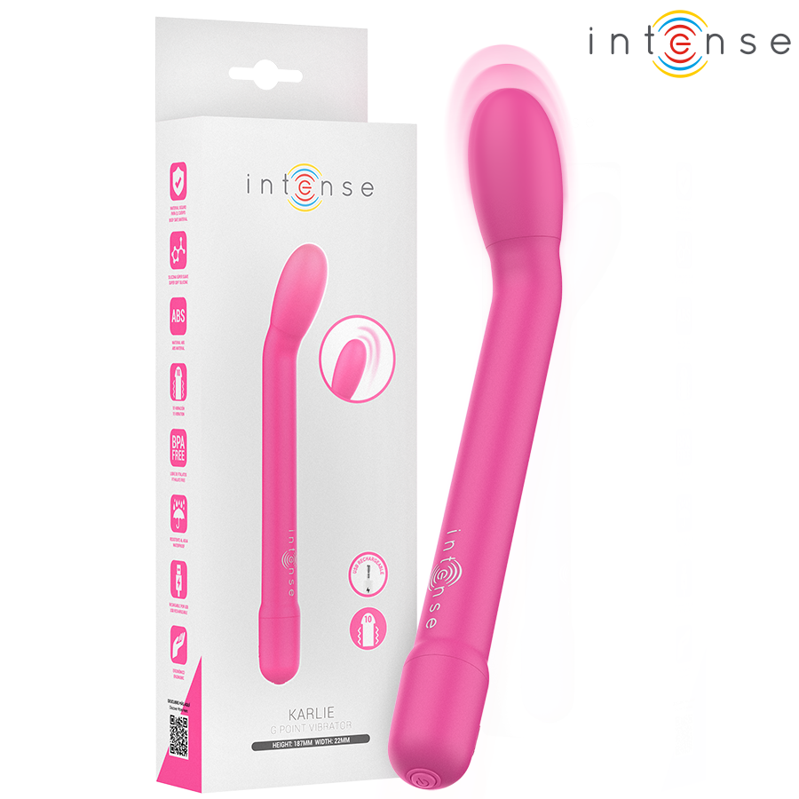Intense - Estimulador Punto-G Rosa Recargable