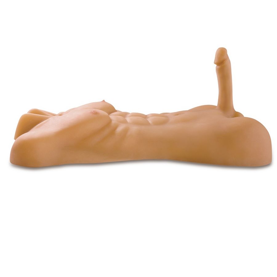 Torso Masculino Realista Xxl Con Pene De 20 Cm Y Tacto Real Fantaflesh