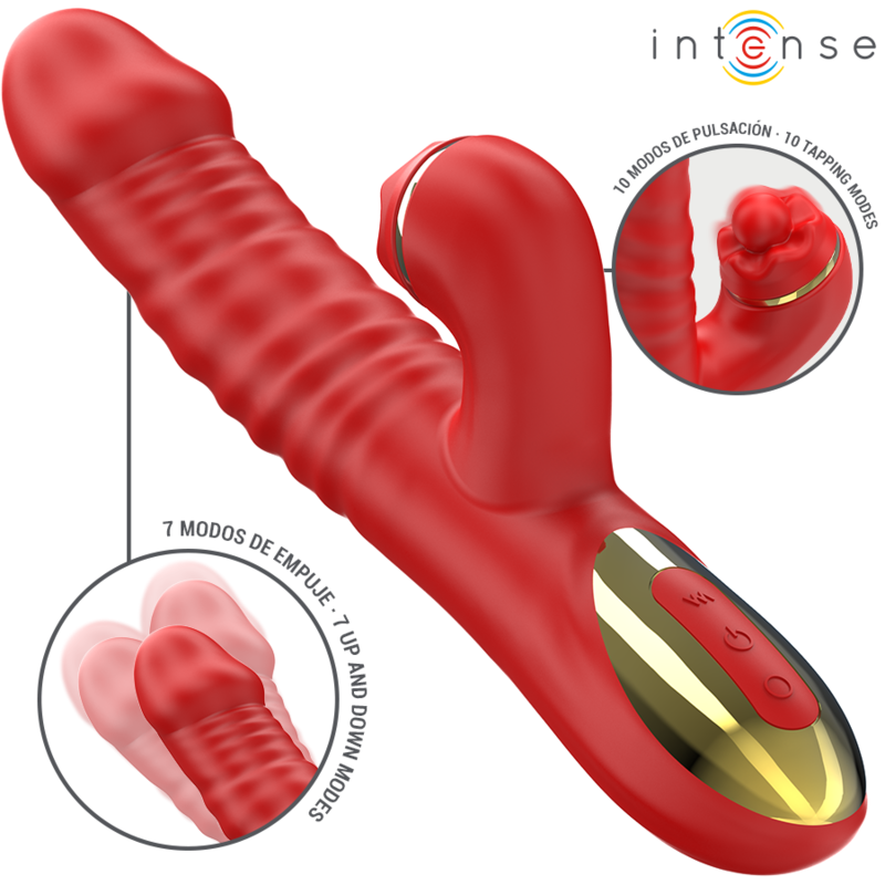 Intense - Thalia Vibración & Empuje & Estimulación Rojo