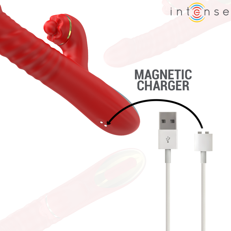 Intense - Thalia Vibración & Empuje & Estimulación Rojo