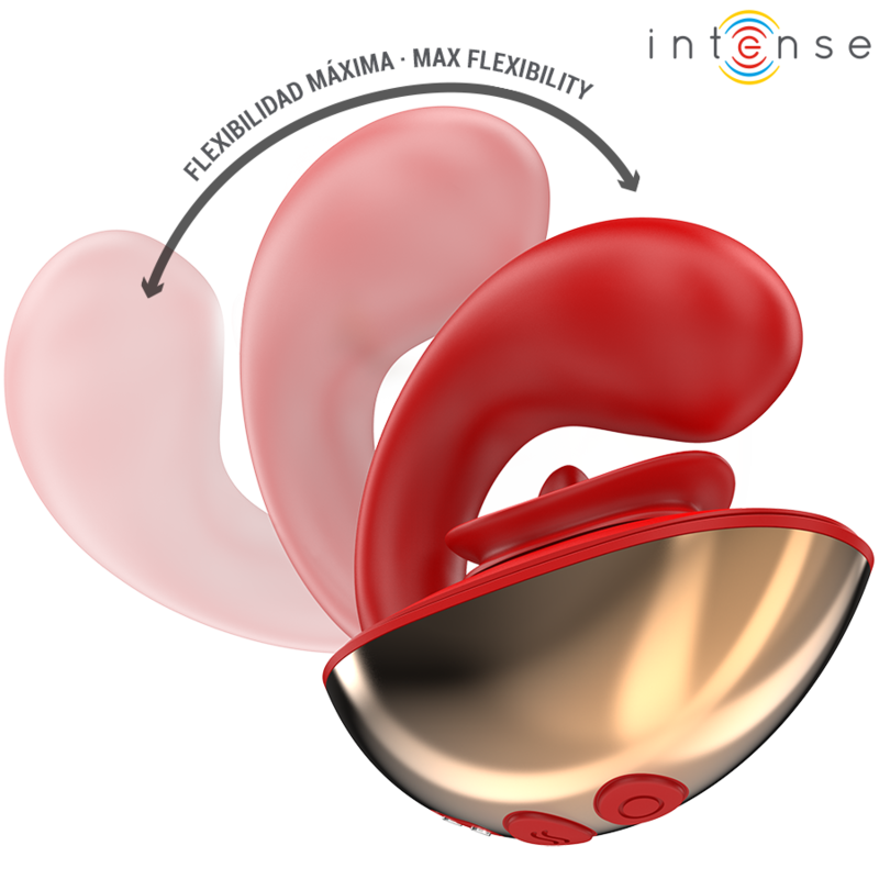 Intense - Mariah Vibrador & Estimulador En Forma De U 10 Vibraciones Rojo
