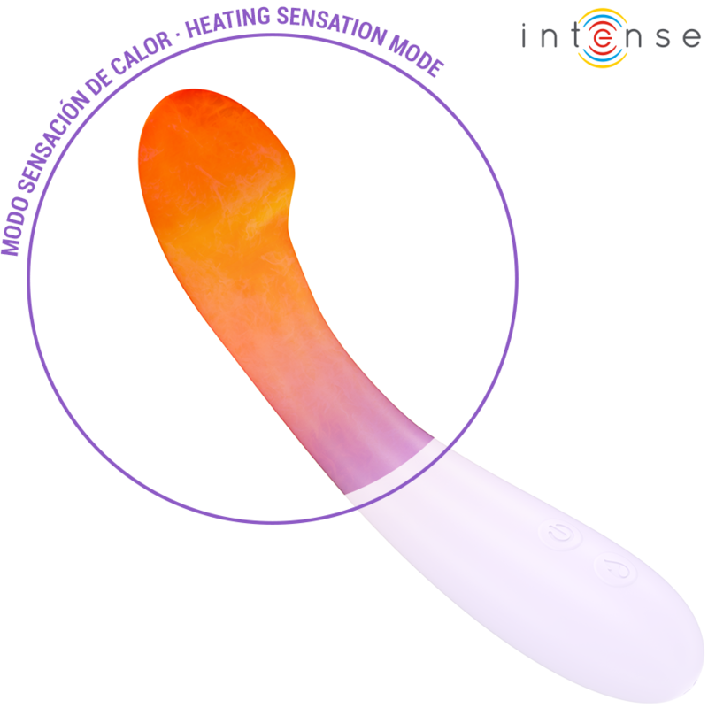 Intense - Becky Vibrador 19 Cm Calentable 7 Vibraciones Morado