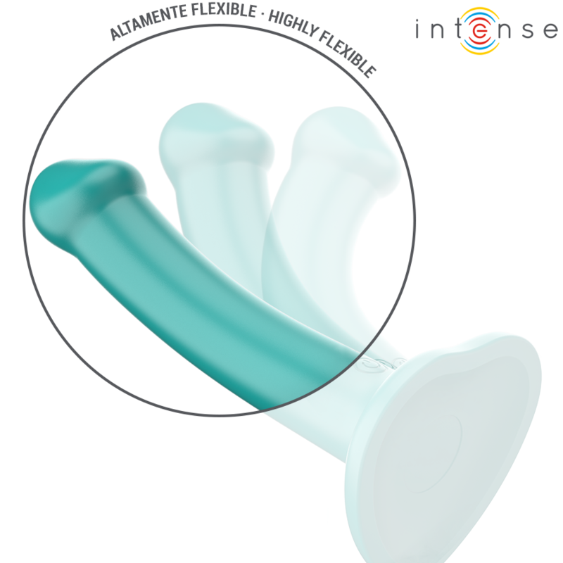 Intense - Katie Vibrador Con Ventosa 10 Vibraciones Azul Oscuro Control Remoto